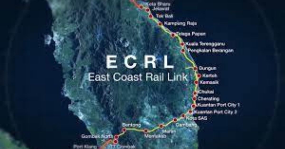 Ecrl New Route Map Malaysia Reinstates Alignment For East Coast Rail Link - Maritime Gateway