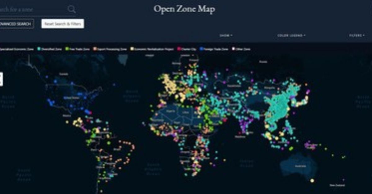 First map featuring all SEZs globally - Maritime Gateway