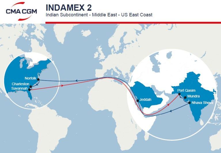 CMA CGM INDAMEX2 service to add a call at Jeddah Port - Maritime ...